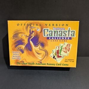 Deluxe Canasta Caliente Card Game 2003 Official Version w/Rotating Tray Complete
